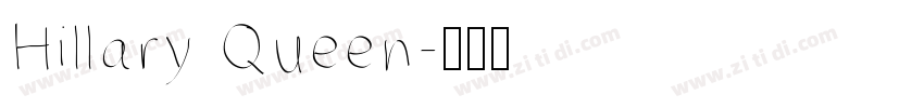 Hillary Queen字体转换